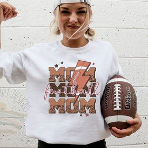 Football Mom Graphic Sweatshirt, Unisex Football Sweatshirt S-XL